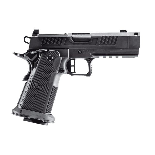 Alpha Foxtrot AA39X1QIG-XDBK19 AF1911 Romulus Compact Frame 9mm Luger 20+1 3.50" Black DLC Threaded Compensated Barrel Alpha Foxtrot AA39X1QIG-XDBK19 AF1911 Romulus Compact Frame 9mm Luger 20+1 3.50" Black DLC Threaded Compensated Barrel