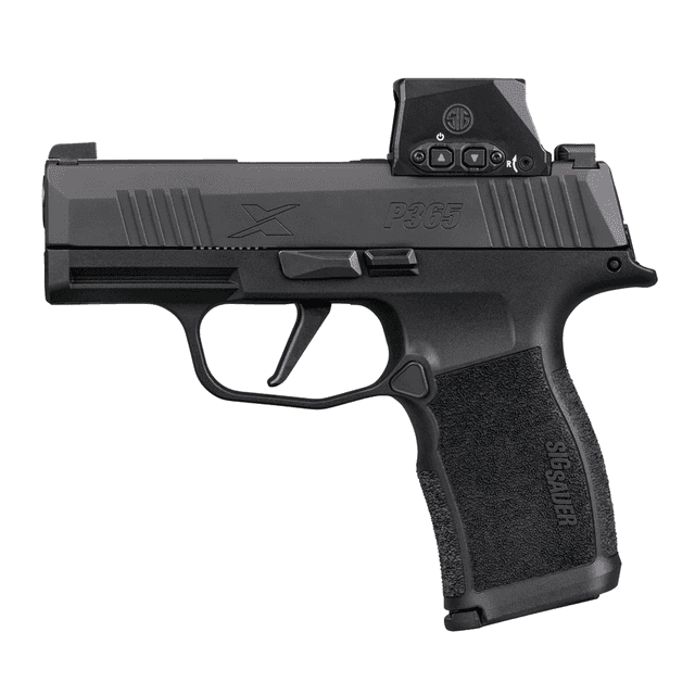 Sig Sauer 365X9BXR3RXSL10 P365X w/Optic Micro-Compact 9mm Luger 10+1 3.10" Black Barrel, Black Nitron Stainless Sig Sauer 365X9BXR3RXSL10 P365X w/Optic Micro-Compact 9mm Luger 10+1 3.10" Black Barrel, Black Nitron Stainless