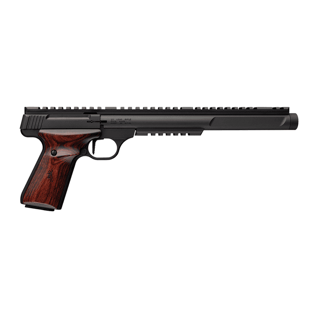 Browning 051613490 Buck Mark Hunter Varmint SR 22 LR 10+1 10.50" Matte Black Threaded Barrel, Picatinny Rail Browning 051613490 Buck Mark Hunter Varmint SR 22 LR 10+1 10.50" Matte Black Threaded Barrel, Picatinny Rail