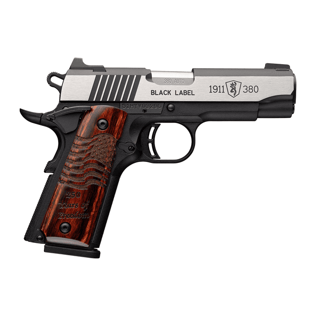Browning 051123492 1911 Black Label Medallion Pro 250 Compact Frame 380 ACP 8+1 3.63" Stainless Browning 051123492 1911 Black Label Medallion Pro 250 Compact Frame 380 ACP 8+1 3.63" Stainless