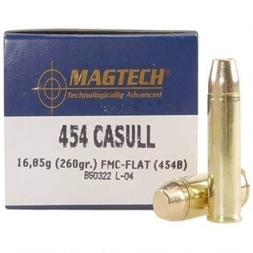 Magtech .454 Casull Ammunition 20 Rounds, FMJFP, 260 Grain Magtech .454 Casull Ammunition 20 Rounds, FMJFP, 260 Grain