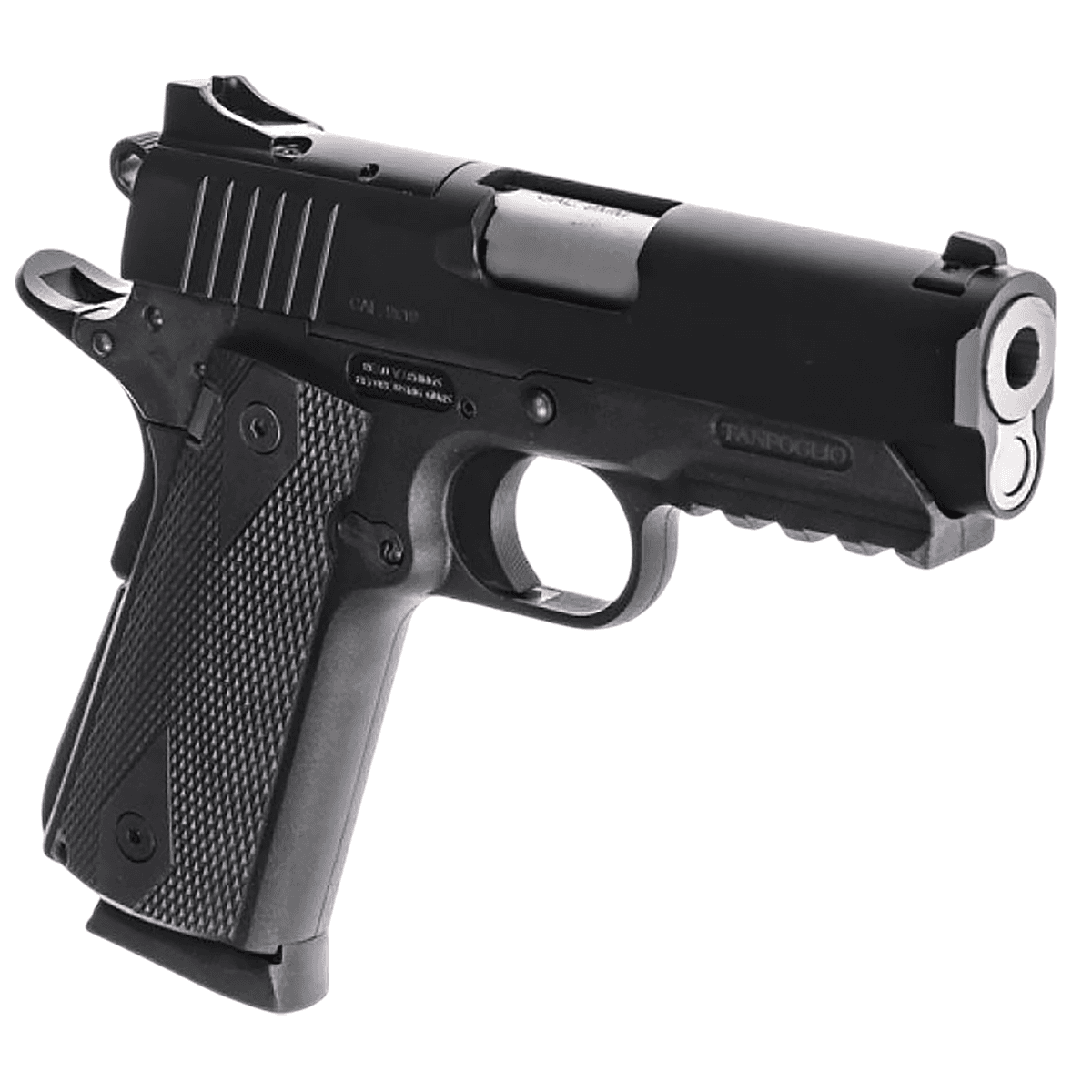 Tanfoglio TFPUGIO9OR Pugio Compact 9mm Luger 10+1 3.54" Stainless Bull Barrel, Black Steel Optic Ready Tanfoglio TFPUGIO9OR Pugio Compact 9mm Luger 10+1 3.54" Stainless Bull Barrel, Black Steel Optic Ready