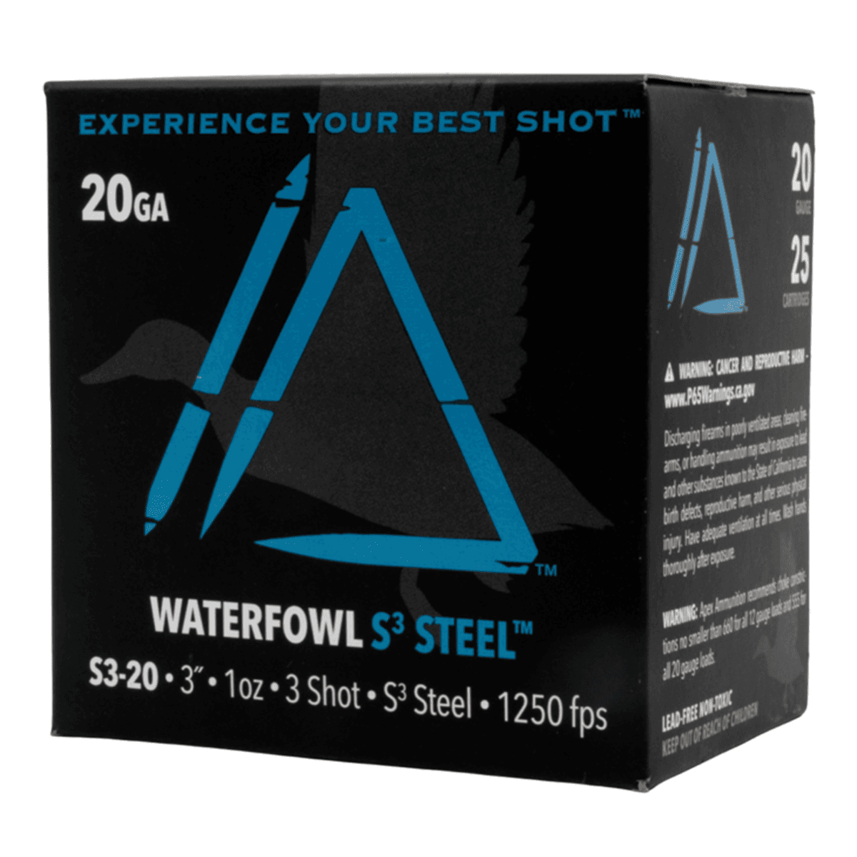 Apex Ammunition S320-3 Waterfowl S3 20Gauge 3" 1oz 3Shot 25 Per Box Apex Ammunition S320-3 Waterfowl S3 20Gauge 3" 1oz 3Shot 25 Per Box