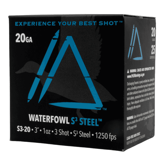 Apex Ammunition S320-3 Waterfowl S3 20Gauge 3" 1oz 3Shot 25 Per Box Apex Ammunition S320-3 Waterfowl S3 20Gauge 3" 1oz 3Shot 25 Per Box