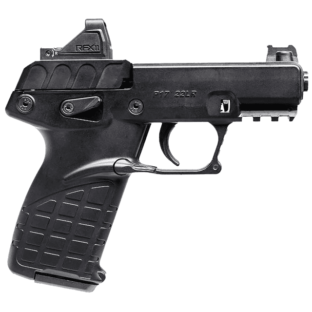 Kel-Tec P17BBLKOPTIC P17 Compact Frame 22 LR 16+1 3.80" Black Steel Barrel Kel-Tec P17BBLKOPTIC P17 Compact Frame 22 LR 16+1 3.80" Black Steel Barrel