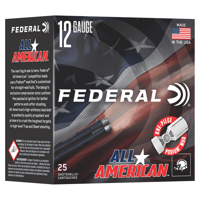 Federal FAA12H19 3 Dram 12 Gauge 2.75" 1 1/8oz 9 Shot 25 Per Box Federal FAA12H19 3 Dram 12 Gauge 2.75" 1 1/8oz 9 Shot 25 Per Box
