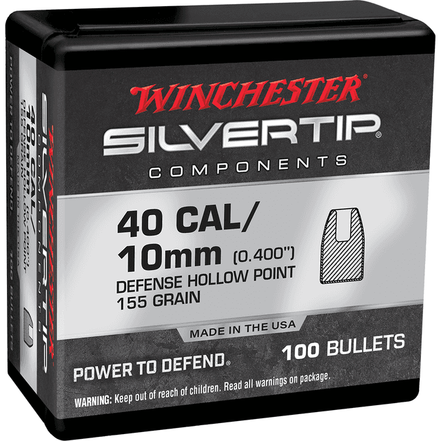 Winchester Ammo WB40ST155X Centerfire Handgun Reloading 40S&W 155gr Silvertip Hollow Point 100 Per Box Winchester Ammo WB40ST155X Centerfire Handgun Reloading 40S&W 155gr Silvertip Hollow Point 100 Per Box