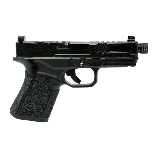 Faxon Firearms FX19HF02 FX-19 Hellfire Gen 2 Compact Frame 9mm Luger Black Threaded Barrel, Black DLC Stainless Steel Optic Ready Faxon Firearms FX19HF02 FX-19 Hellfire Gen 2 Compact Frame 9mm Luger Black Threaded Barrel, Black DLC Stainless Steel Optic Ready