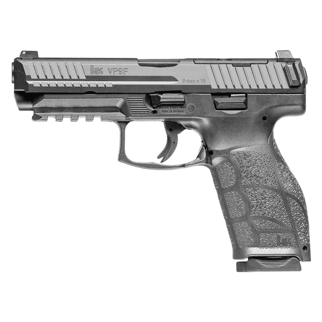 HK 81001497 VP9 A1 Full Size 9mm Luger 10+1 4.53" Black Polygonal Rifled Barrel, Black Steel Optic Ready HK 81001497 VP9 A1 Full Size 9mm Luger 10+1 4.53" Black Polygonal Rifled Barrel, Black Steel Optic Ready