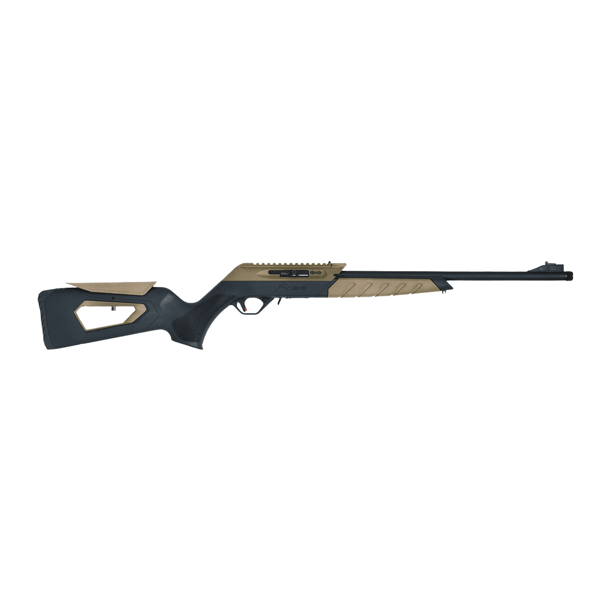 TriStar 60005 KR22 22 LR 10+1 18.60" Black Barrel, Picatinny Rail Receiver, Black/FDE Skeletonized TriStar 60005 KR22 22 LR 10+1 18.60" Black Barrel, Picatinny Rail Receiver, Black/FDE Skeletonized
