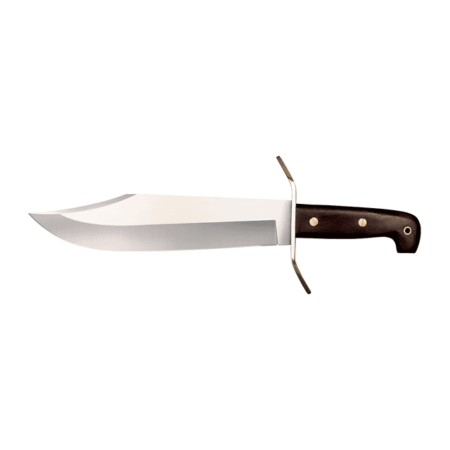 Cold Steel CS81B Wild West 10.75" Fixed Clip Point Bowie Plain 1090 Carbon Steel Blade, 5.25" Rosewood Handle Cold Steel CS81B Wild West 10.75" Fixed Clip Point Bowie Plain 1090 Carbon Steel Blade, 5.25" Rosewood Handle