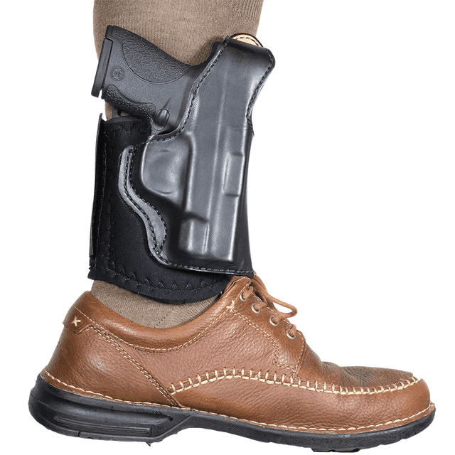 DeSantis Gunhide 014PC5ZZ0 Die Hard Rig Ankle Black Leather Fits S&W Bodyguard 2.0 Right Hand DeSantis Gunhide 014PC5ZZ0 Die Hard Rig Ankle Black Leather Fits S&W Bodyguard 2.0 Right Hand