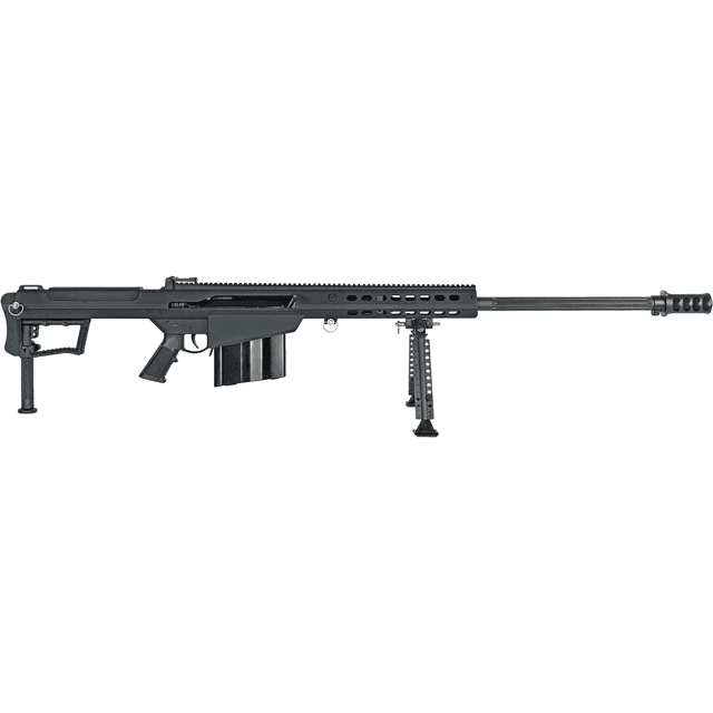 Barrett 20184 M107A1 50 BMG 10+1 29" Fluted Barrel, Picatinny Rail Receiver, M-LOK Handguard, QD BiPod Forend Barrett 20184 M107A1 50 BMG 10+1 29" Fluted Barrel, Picatinny Rail Receiver, M-LOK Handguard, QD BiPod Forend