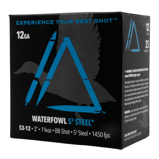 Apex Ammunition S312-BB Waterfowl S3 12Gauge 3" 1 1/4oz BBShot 25 Per Box Apex Ammunition S312-BB Waterfowl S3 12Gauge 3" 1 1/4oz BBShot 25 Per Box