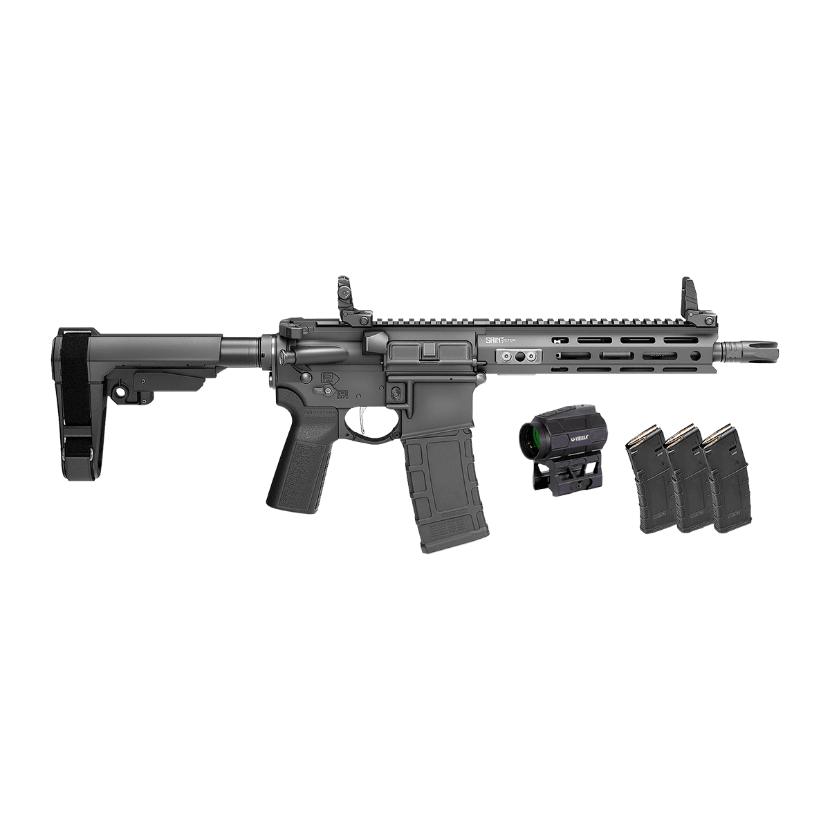 Springfield Armory STV995300BLCV2SBAPAC SAINT Victor Gear Pac 300 Blackout 10+1 9.50" Black Nitride Threaded Barrel Springfield Armory STV995300BLCV2SBAPAC SAINT Victor Gear Pac 300 Blackout 10+1 9.50" Black Nitride Threaded Barrel