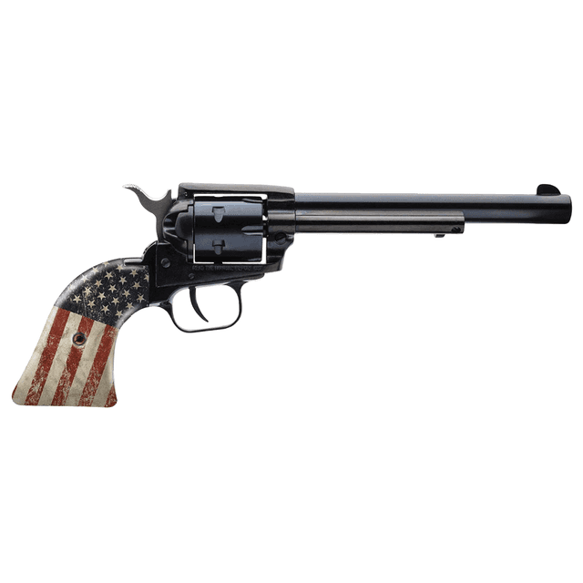 Heritage Mfg RR22B6-USF02 Rough Rider 22 LR 6 Shot 6.50" Black Steel Barrel & Cylinder Heritage Mfg RR22B6-USF02 Rough Rider 22 LR 6 Shot 6.50" Black Steel Barrel & Cylinder