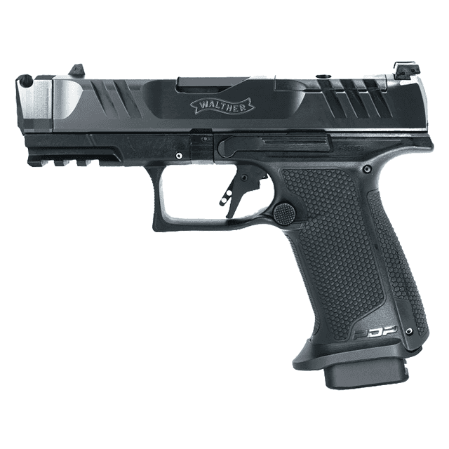 Walther Arms 4797049 PDP F-Series Pro X Compact Frame 9mm Luger 18+1 4" Black Compensated Barrel, Black Optic Ready Walther Arms 4797049 PDP F-Series Pro X Compact Frame 9mm Luger 18+1 4" Black Compensated Barrel, Black Optic Ready