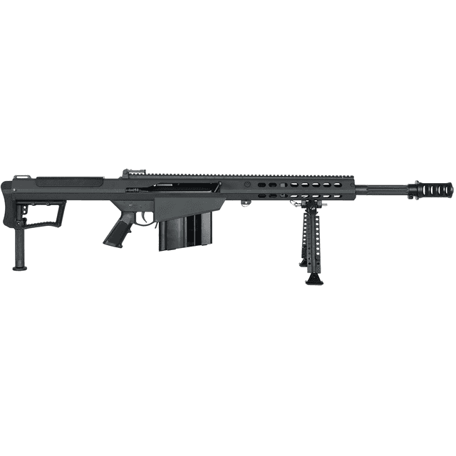 Barrett 20183 M107A1 50 BMG 10+1 20" Fluted Barrel, Picatinny Rail Receiver, M-LOK Handguard, QD BiPod Forend Barrett 20183 M107A1 50 BMG 10+1 20" Fluted Barrel, Picatinny Rail Receiver, M-LOK Handguard, QD BiPod Forend