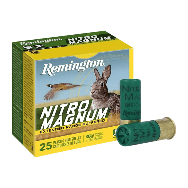 Remington Ammunition 20376 Nitro Magnum 12 Gauge 3" 1 5/8oz 6 Shot 25 Per Box Remington Ammunition 20376 Nitro Magnum 12 Gauge 3" 1 5/8oz 6 Shot 25 Per Box