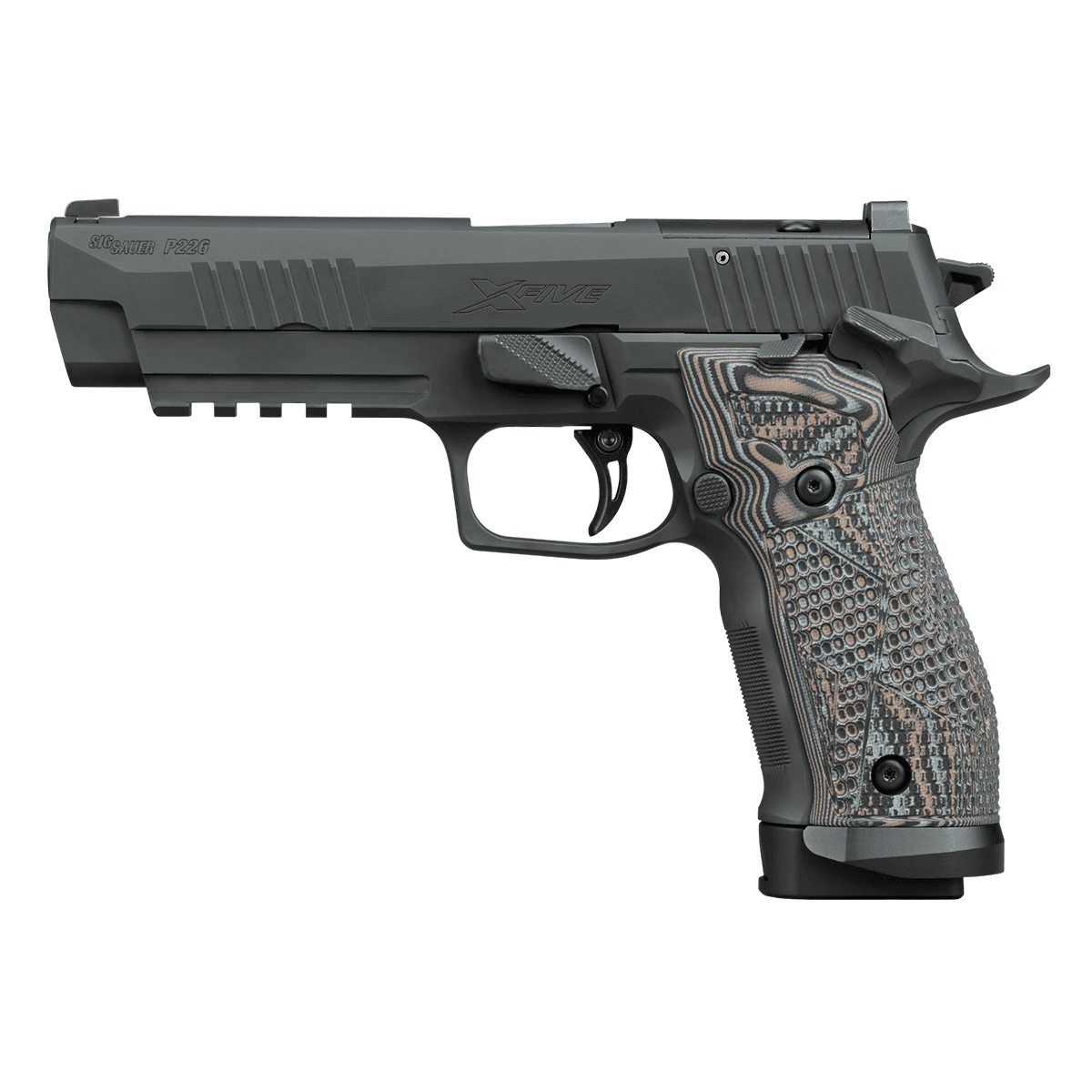 Sig Sauer 226X59XTMSAO P226 XFive Extreme Full Size 9mm Luger 10+1 5" Bull Barrel, Black Nitron Stainless Steel Optic Ready Sig Sauer 226X59XTMSAO P226 XFive Extreme Full Size 9mm Luger 10+1 5" Bull Barrel, Black Nitron Stainless Steel Optic Ready