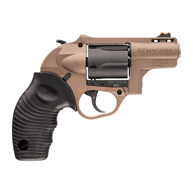 Taurus 2-605021B 605 Poly Protector Small 357 Mag/38 Special +P 5 Shot 2" Brown Polymer Stainless Steel Barrel Taurus 2-605021B 605 Poly Protector Small 357 Mag/38 Special +P 5 Shot 2" Brown Polymer Stainless Steel Barrel