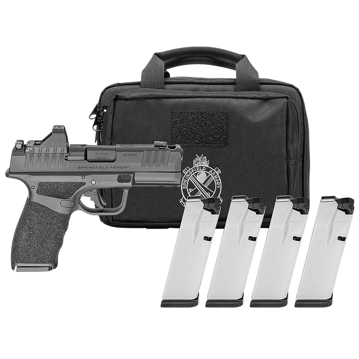 Springfield Armory HCP9379BOSPCACOMPPAC Hellcat Pro OSP Gear Pac *CA Compliant Compact 9mm Luger 10+1 3.70" Black Springfield Armory HCP9379BOSPCACOMPPAC Hellcat Pro OSP Gear Pac *CA Compliant Compact 9mm Luger 10+1 3.70" Black