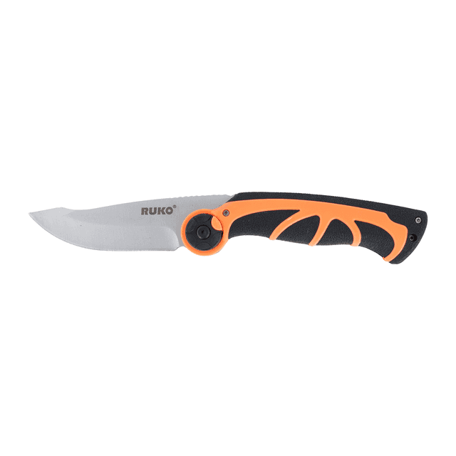 Ruko Knives RUK0134BZ Rescue 1.75" Fixed Skinner 7Cr17MoV SS Blade, Orange GFN Handle Ruko Knives RUK0134BZ Rescue 1.75" Fixed Skinner 7Cr17MoV SS Blade, Orange GFN Handle