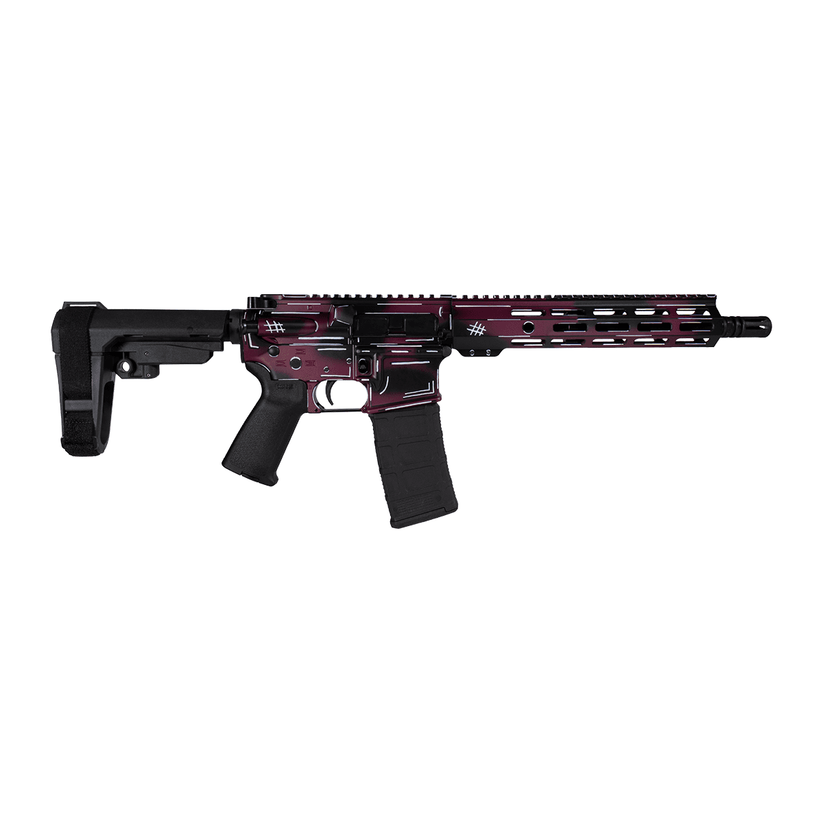 Shark Coast Tactical SCC07053ANBCHY-P Anime-15 5.56 NATO 30+1 10.50" Black Nitride Threaded Barrel, Black Cherry Shark Coast Tactical SCC07053ANBCHY-P Anime-15 5.56 NATO 30+1 10.50" Black Nitride Threaded Barrel, Black Cherry