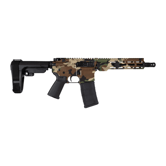 Shark Coast Tactical SCC07206M81-P Woodland Camo 5.56 NATO 30+1 10.50" Black Melonite Barrel, M-81 Woodland Shark Coast Tactical SCC07206M81-P Woodland Camo 5.56 NATO 30+1 10.50" Black Melonite Barrel, M-81 Woodland
