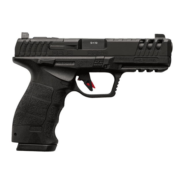 Sarsilmaz SAR9G3BL10 SAR9 Gen3 Full Size 9mm Luger 10+1 4.50" Black Barrel, Black Steel Optic Cut Sarsilmaz SAR9G3BL10 SAR9 Gen3 Full Size 9mm Luger 10+1 4.50" Black Barrel, Black Steel Optic Cut