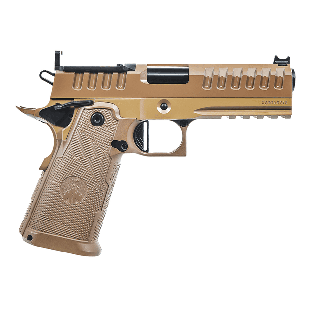 Watchtower Firearms APACHE9MMCMNDRFDE Apache Commander Frame 9mm Luger 17+1 4.25" Bull Barrel, Flat Dark Earth Watchtower Firearms APACHE9MMCMNDRFDE Apache Commander Frame 9mm Luger 17+1 4.25" Bull Barrel, Flat Dark Earth