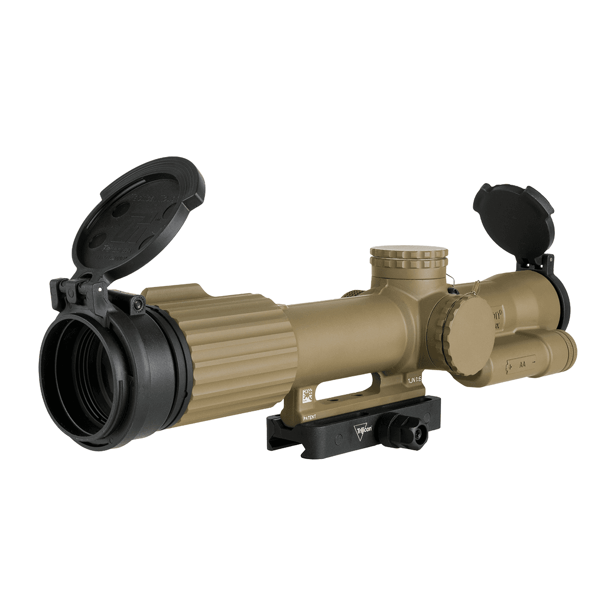 Trijicon 2400021 VCOG Flat Dark Earth Cerakote 1-8x 28mm Illuminated MRAD Red Dot Segmented Circle/Crosshair Reticle Trijicon 2400021 VCOG Flat Dark Earth Cerakote 1-8x 28mm Illuminated MRAD Red Dot Segmented Circle/Crosshair Reticle