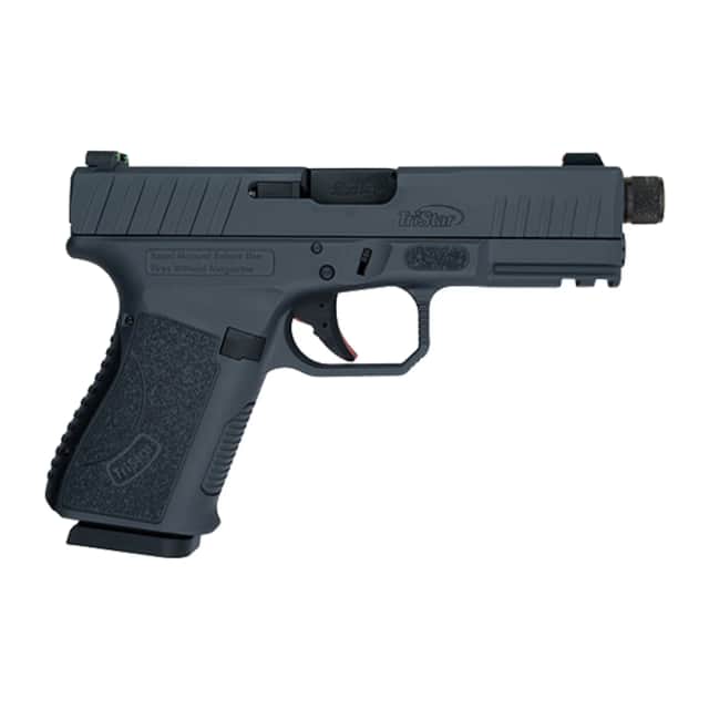 TriStar 85782 Apoc Pro 9mm Luger 15+1 4.50" Black Threaded Barrel, Sniper Gray Cerakote Steel Optic Ready TriStar 85782 Apoc Pro 9mm Luger 15+1 4.50" Black Threaded Barrel, Sniper Gray Cerakote Steel Optic Ready