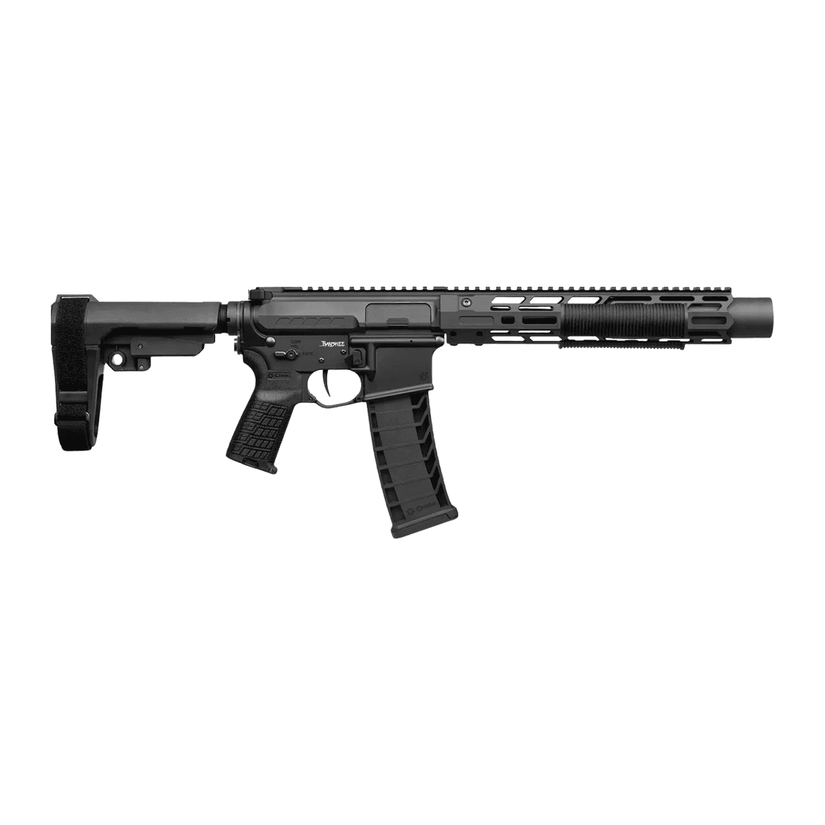 CMMG 94A68CD-AB Zeroed Banshee Mk4 9mm Luger 33+1 6.50" Black Nitride Threaded Barrel, Zeroed 36 Suppressor CMMG 94A68CD-AB Zeroed Banshee Mk4 9mm Luger 33+1 6.50" Black Nitride Threaded Barrel, Zeroed 36 Suppressor