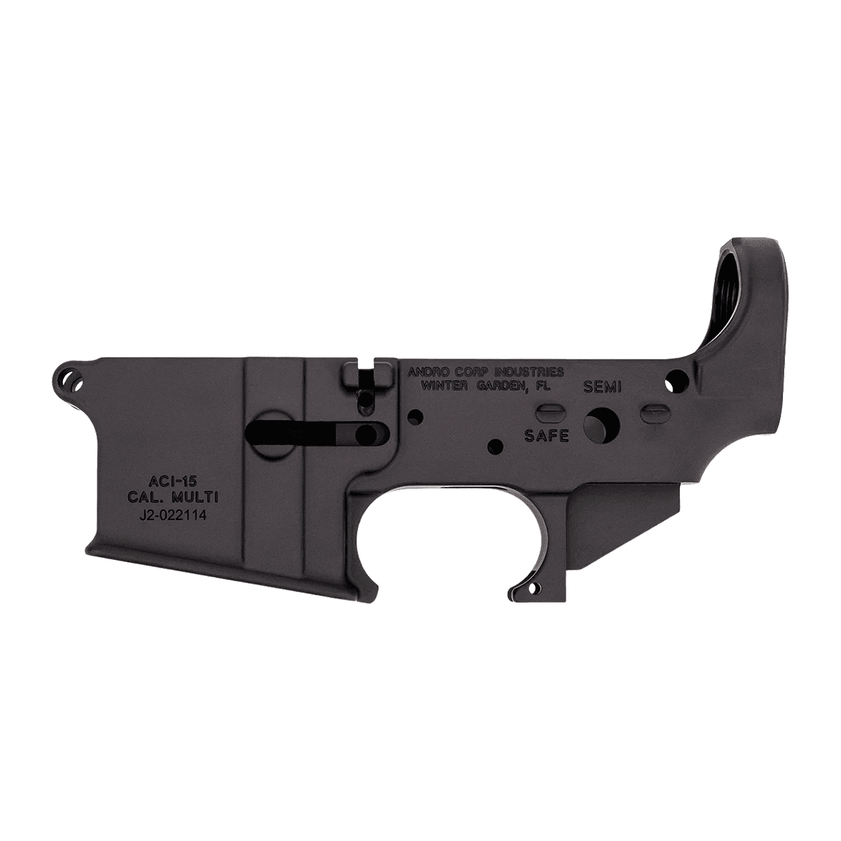 Andro Corp Industries LACI15S ACI-15 Multi Aluminum Black Anodized AR-15 Andro Corp Industries LACI15S ACI-15 Multi Aluminum Black Anodized AR-15