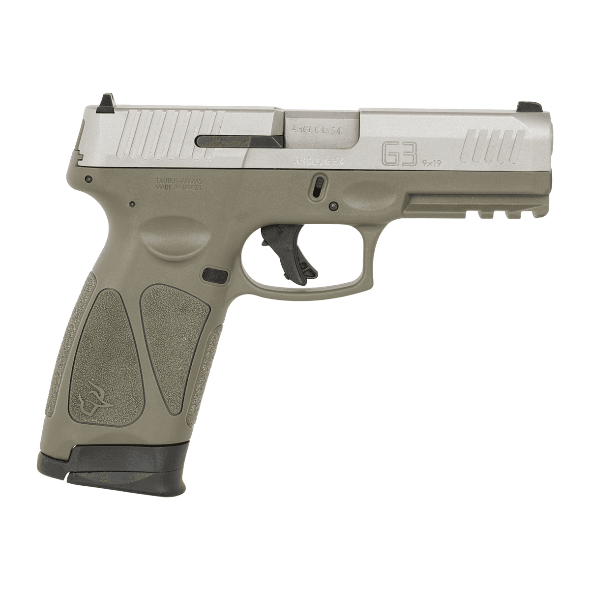 Taurus 1-G3B949O G3 Full Size 9mm Luger 17+1 4" Matte Stainless Steel Barrel & Serrated Slide, OD Green Taurus 1-G3B949O G3 Full Size 9mm Luger 17+1 4" Matte Stainless Steel Barrel & Serrated Slide, OD Green