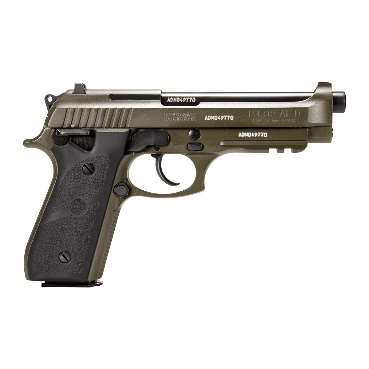 Taurus 1-92015T-H 92 Full Size 9mm Luger 17+1 5" Matte Black Stainless Steel Barrel, OD Green Taurus 1-92015T-H 92 Full Size 9mm Luger 17+1 5" Matte Black Stainless Steel Barrel, OD Green