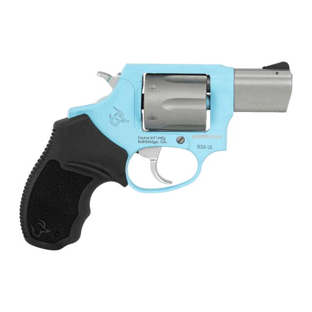 Taurus 2-85629ULC24 856 Ultra-Lite Small 38 Special +P 6 Shot 2" Matte Stainless Barrel & Cylinder, Blue Raspberry Taurus 2-85629ULC24 856 Ultra-Lite Small 38 Special +P 6 Shot 2" Matte Stainless Barrel & Cylinder, Blue Raspberry