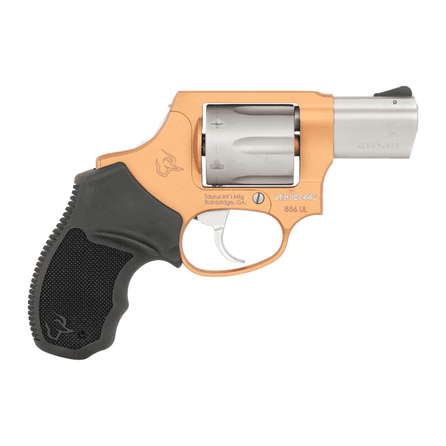 Taurus 2-85629ULC22CH 856 Ultra-Lite Small 38 Special +P 6 Shot 2" Matte Stainless Barrel & Cylinder, Copper Taurus 2-85629ULC22CH 856 Ultra-Lite Small 38 Special +P 6 Shot 2" Matte Stainless Barrel & Cylinder, Copper