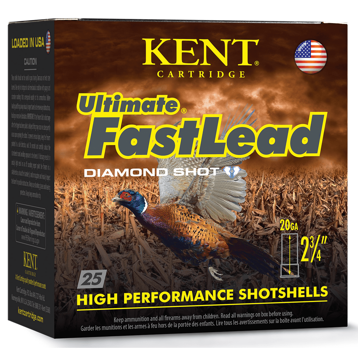 Kent Cartridge K20UFLHV286 Ultimate Fast Lead 20 Gauge 2.75" 1oz 6Shot 25 Per Box Kent Cartridge K20UFLHV286 Ultimate Fast Lead 20 Gauge 2.75" 1oz 6Shot 25 Per Box