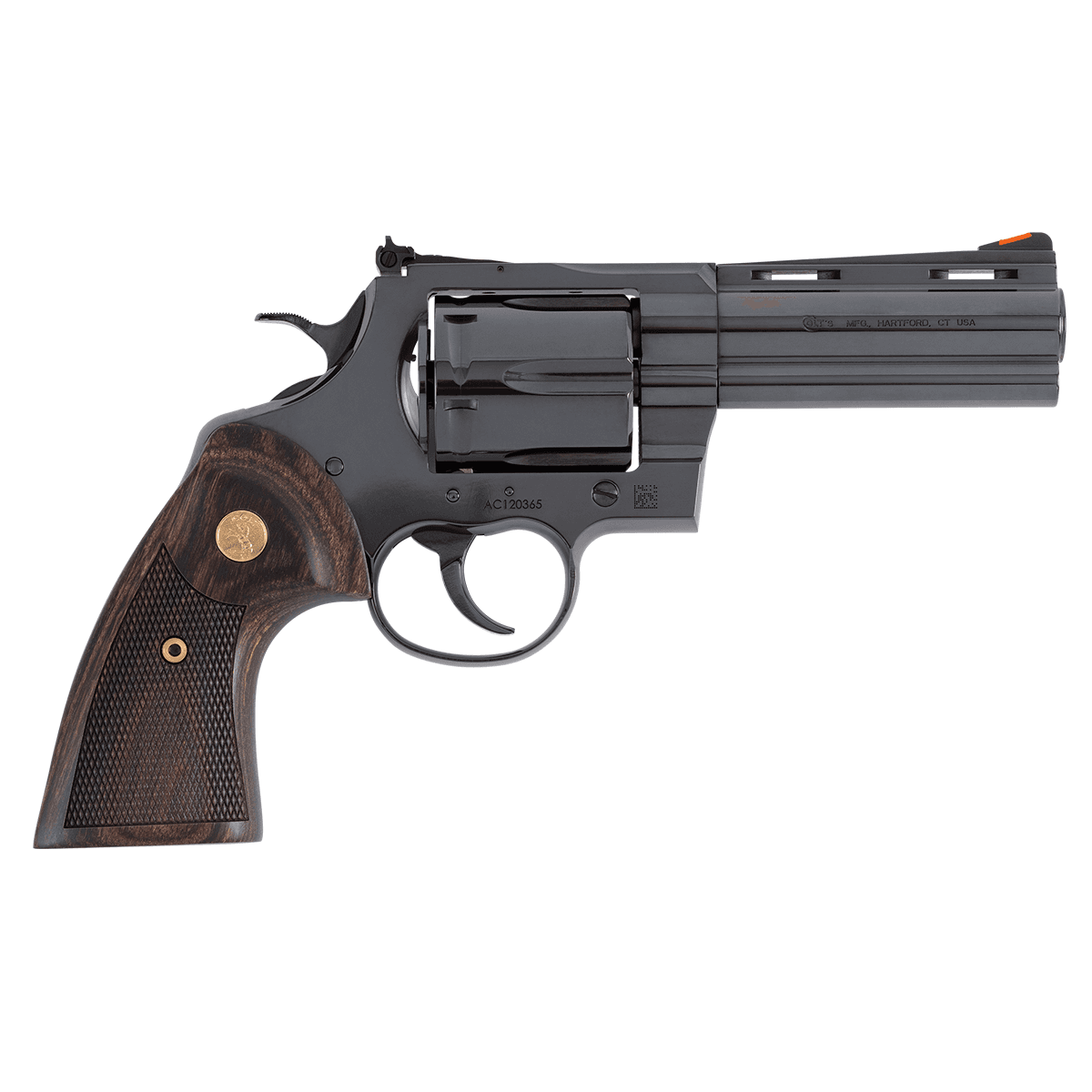 Colt Mfg ANACONDABP4WTS Anaconda Large 44 Mag 6 Shot 4.25" Blued Vent Rib Barrel, Cylinder, Steel Frame Colt Mfg ANACONDABP4WTS Anaconda Large 44 Mag 6 Shot 4.25" Blued Vent Rib Barrel, Cylinder, Steel Frame