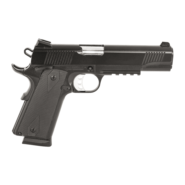 Tisas Arms 10100531 1911 Duty 9mm Luger 9+1 5" Stainless Barrel, Black Cerakote Carbon Steel Serrated Slide Tisas Arms 10100531 1911 Duty 9mm Luger 9+1 5" Stainless Barrel, Black Cerakote Carbon Steel Serrated Slide