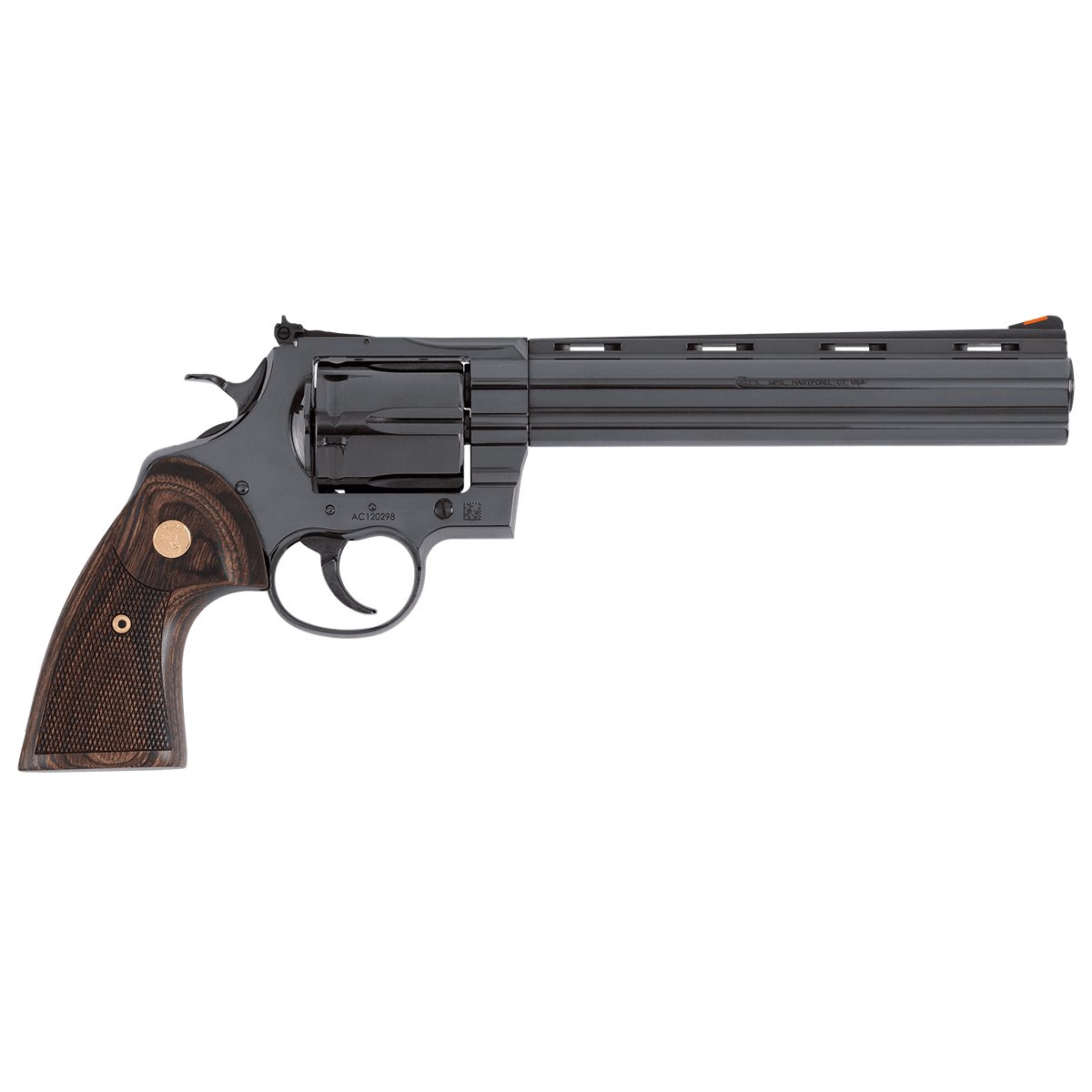 Colt Mfg ANACONDABP8WTS Anaconda Large 44 Mag 6 Shot 8" Blued Vent Rib Barrel, Cylinder, Drilled & Tapped Steel Frame Colt Mfg ANACONDABP8WTS Anaconda Large 44 Mag 6 Shot 8" Blued Vent Rib Barrel, Cylinder, Drilled & Tapped Steel Frame
