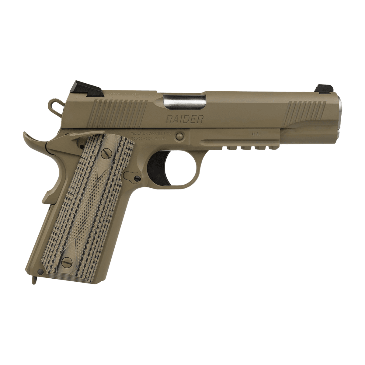 Tisas Arms 10100549 1911 Duty 9mm Luger 9+1 5" Stainless Barrel, Flat Dark Earth Tisas Arms 10100549 1911 Duty 9mm Luger 9+1 5" Stainless Barrel, Flat Dark Earth