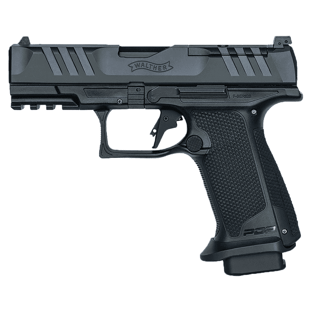 Walther Arms 4797055 PDP F-Series Pro E 9mm Luger 18+1 4" Black Steel Barrel, Black Optic Ready Walther Arms 4797055 PDP F-Series Pro E 9mm Luger 18+1 4" Black Steel Barrel, Black Optic Ready