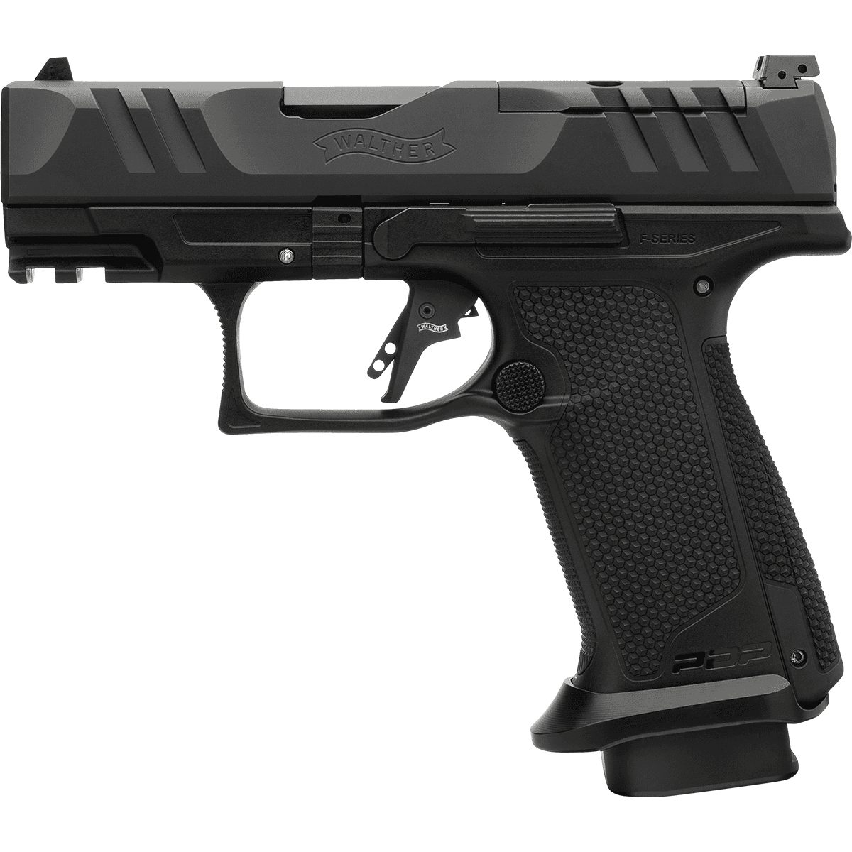 Walther Arms 4797054 PDP F-Series Pro E 9mm Luger 10+1 3.50" Black Steel Barrel, Black Optic Ready Walther Arms 4797054 PDP F-Series Pro E 9mm Luger 10+1 3.50" Black Steel Barrel, Black Optic Ready