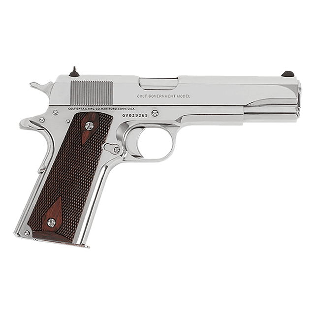 Colt Mfg O1911CBS38 1911 Government 38 Super 9+1 5" Stainless Steel Barrel, Bright Stainless Serrated Slide Colt Mfg O1911CBS38 1911 Government 38 Super 9+1 5" Stainless Steel Barrel, Bright Stainless Serrated Slide