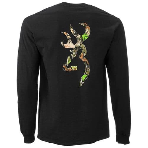 Browning Men's Country Buckmark Long Sleeve T-Shirt - Black Browning Men's Country Buckmark Long Sleeve T-Shirt - Black
