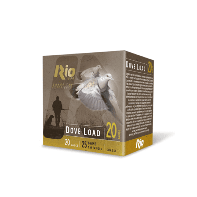 Rio Ammunition RDL208 Dove Load 20 Gauge 2.75" 8 Shot 25 Per Box Rio Ammunition RDL208 Dove Load 20 Gauge 2.75" 8 Shot 25 Per Box