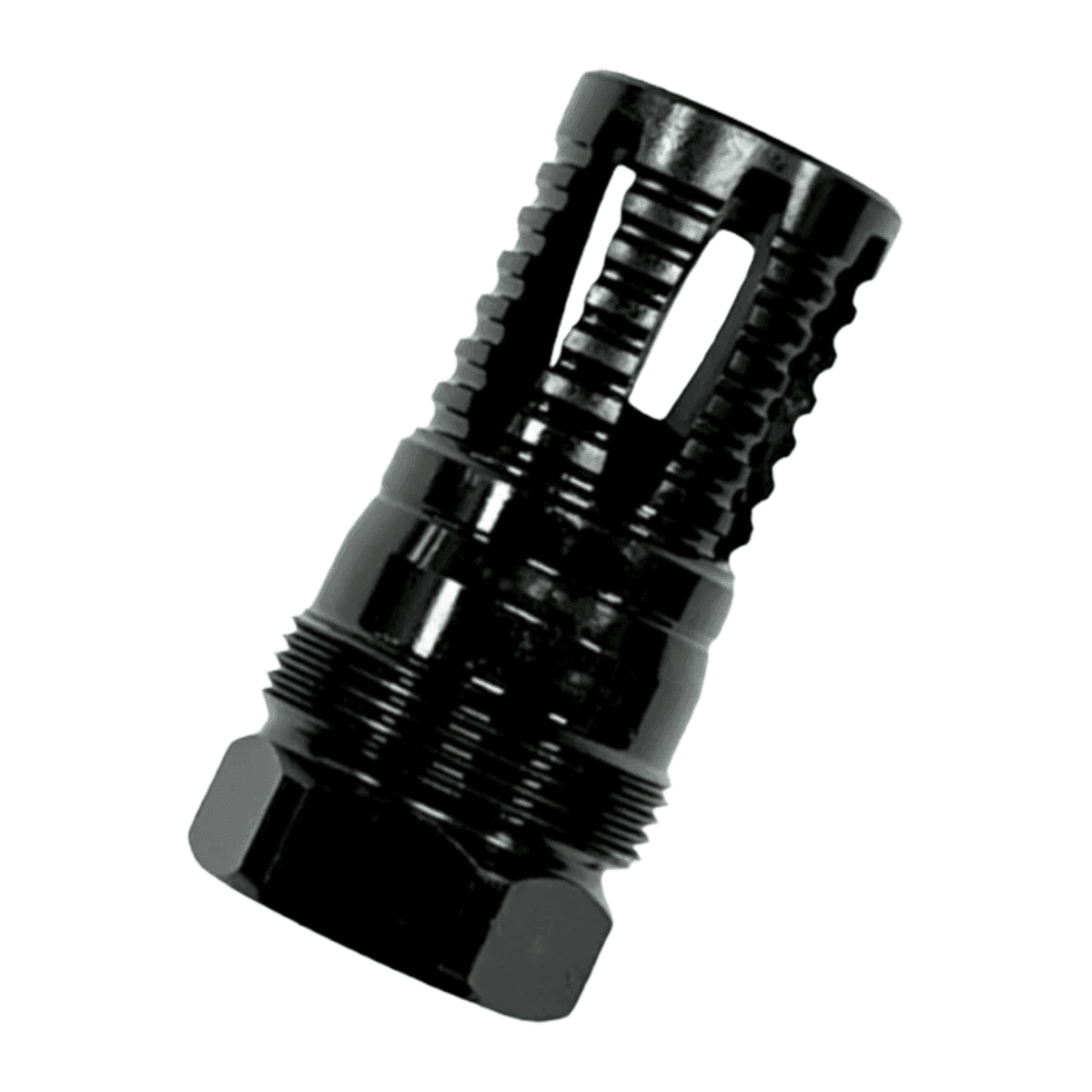 Kak Industry MO-411-2103-020 Plan-B 5.56/223 5/8x24 Threads Black Steel 1.85" OAL Kak Industry MO-411-2103-020 Plan-B 5.56/223 5/8x24 Threads Black Steel 1.85" OAL